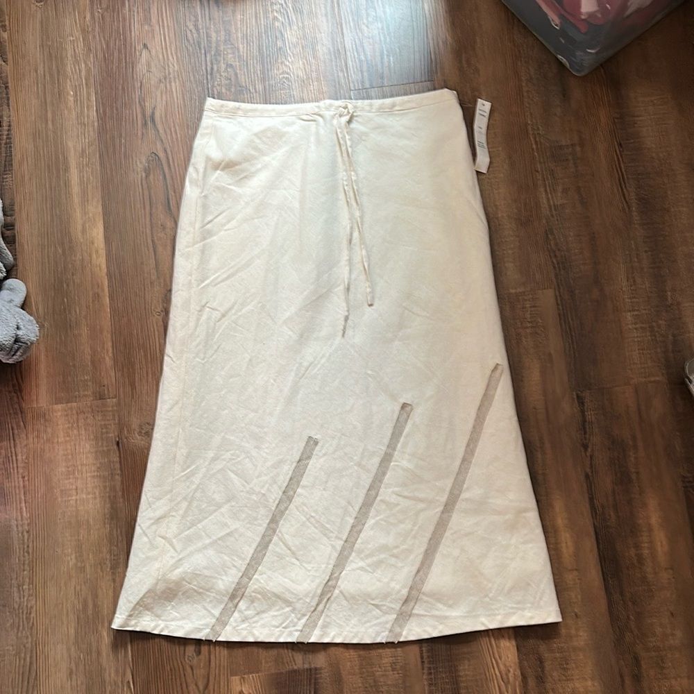 Richard Malcolm Cream A-Line Skirt